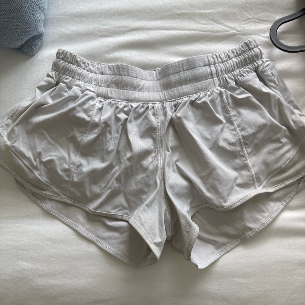 Lululemon White Hotty Hot Shorts